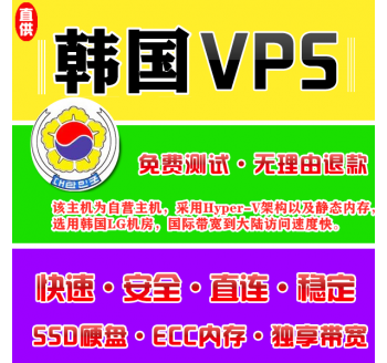 韩国VPS注册1024M推荐，外贸网站制作seo